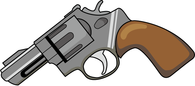 警察14-拳銃 イラスト