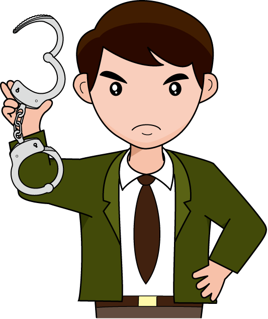 警察18-手錠 イラスト