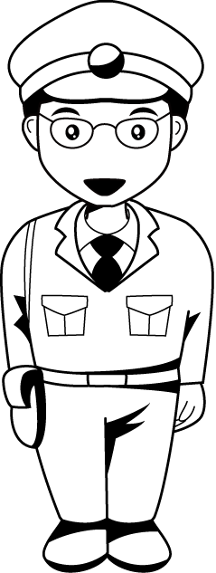 警察01-警官 イラスト