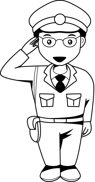 警察02-警官 イラスト
