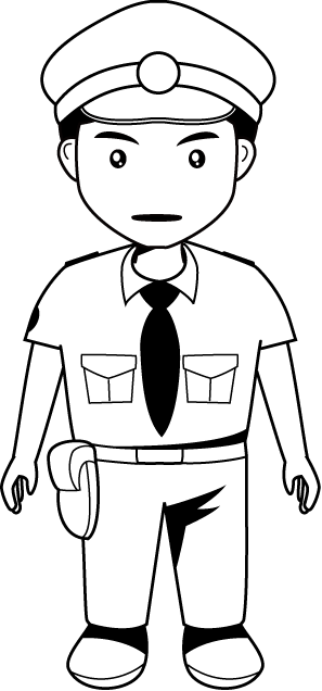 警察03-警官 イラスト