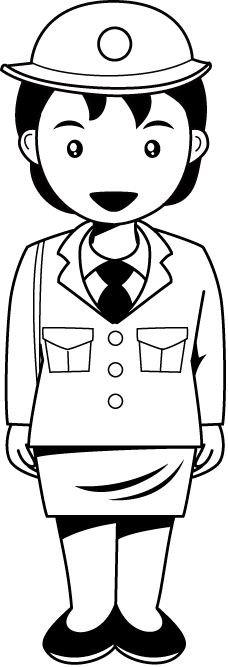 警察05-婦人警官イラスト