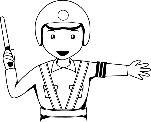 警察09-警官 イラスト