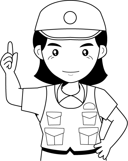 警察12-婦人警官イラスト