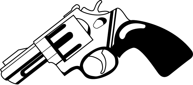 警察14-拳銃 イラスト