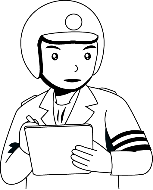 警察27-警官 イラスト