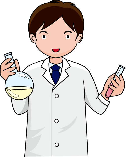 研究01-研究員 イラスト