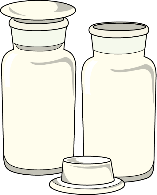 研究14-ガラス瓶 イラスト