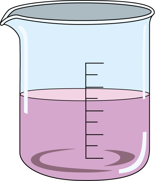 研究17-ビーカー イラスト