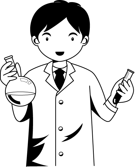 研究01-研究員 イラスト