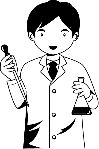 研究03-研究員 イラスト