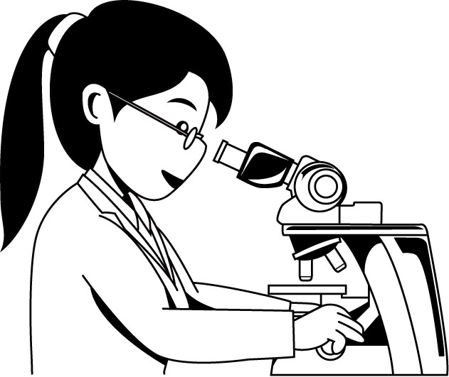 研究11-顕微鏡 イラスト