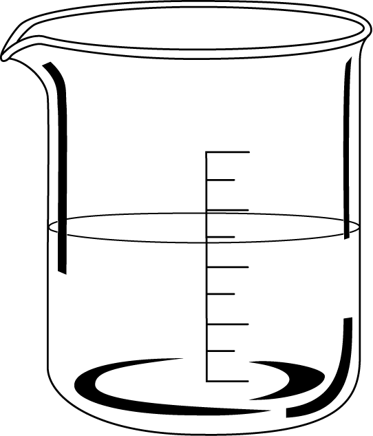 研究17-ビーカー イラスト