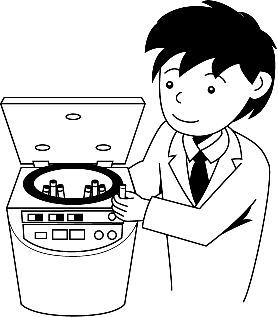 研究20-遠心分離機 イラスト