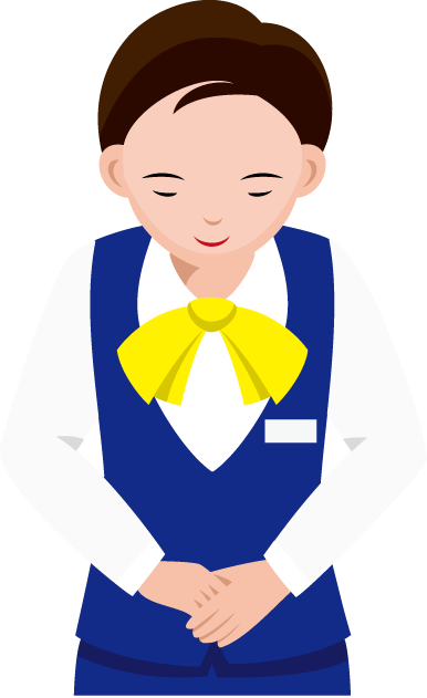 物販01-お辞儀 イラスト