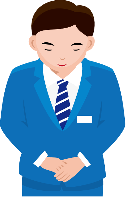 物販02-お辞儀 イラスト
