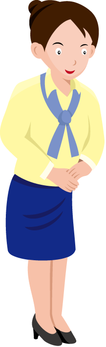 物販03-お辞儀 イラスト