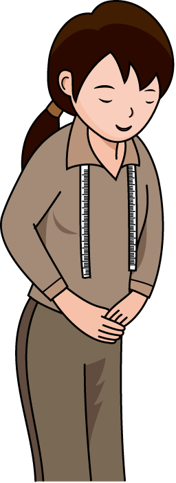 物販04-お辞儀 イラスト