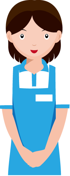 物販06-コンビニ店員 イラスト