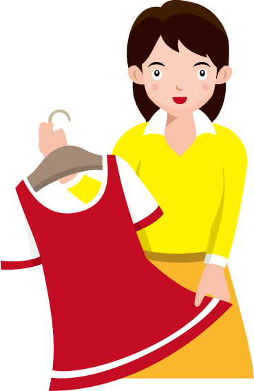 物販10-服飾 イラスト