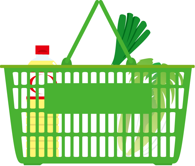 物販20-買い物カゴ イラスト