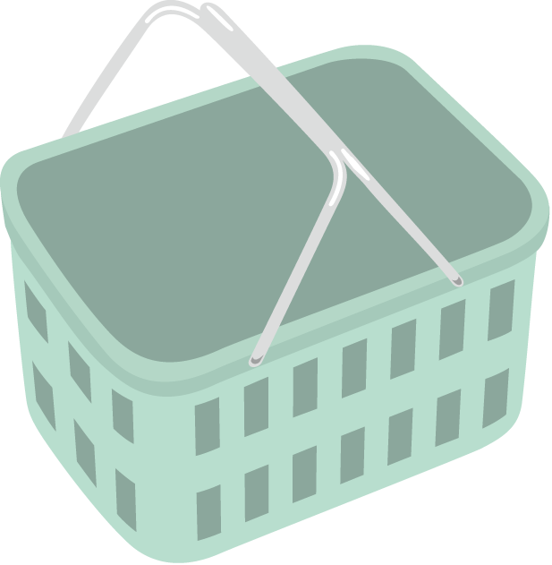 物販21-買い物カゴ イラスト