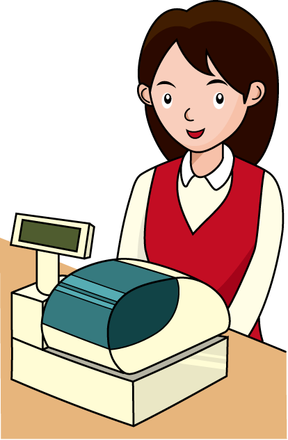 物販24-レジ イラスト