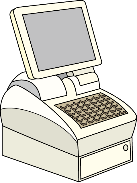 物販25-レジ イラスト