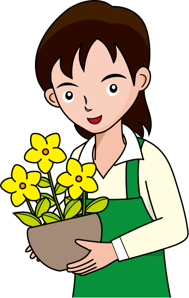 物販28-花屋 イラスト