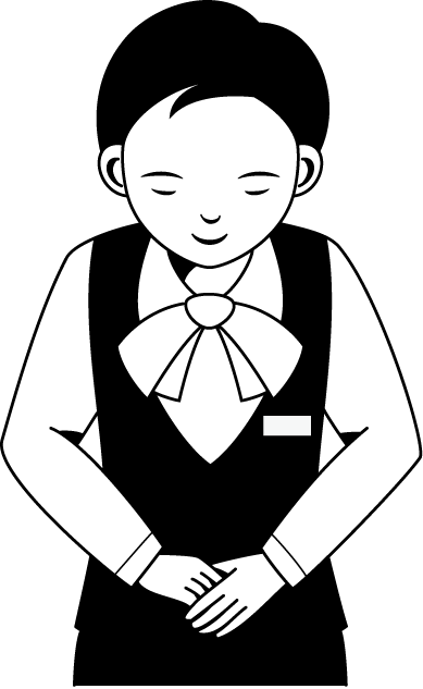物販01-お辞儀 イラスト