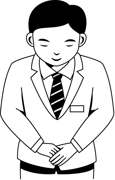 物販02-お辞儀 イラスト