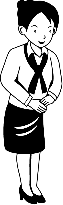 物販03-お辞儀 イラスト