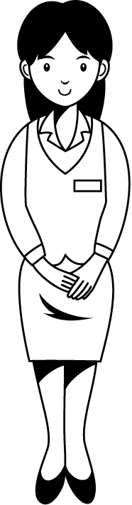 物販07-店員 イラスト