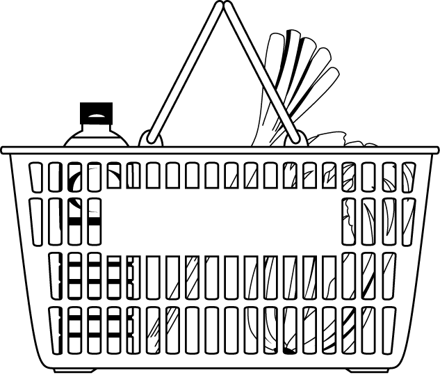 物販20-買い物カゴ イラスト