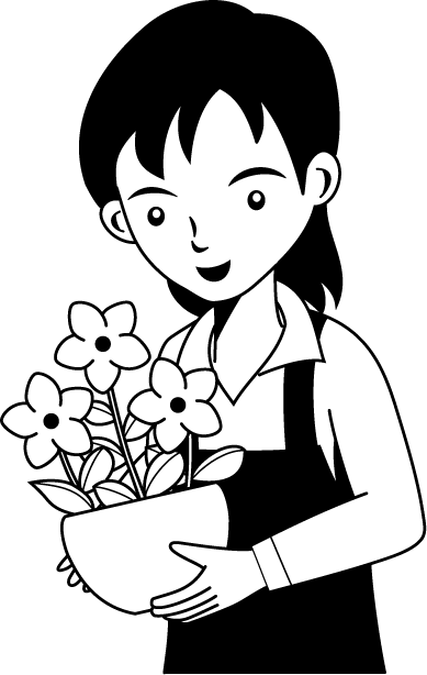 物販28-花屋 イラスト