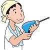 電動ドリルのイラスト