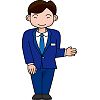 案内係のイラスト