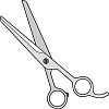 カットハサミのイラスト