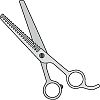 カットハサミのイラスト