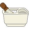 シェービングカップのイラスト