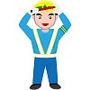 交通整理のイラスト