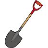 スコップのイラスト