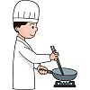 炒め物のイラスト