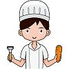 料理人のイラスト