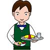 ウエイターのイラスト