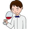 ソムリエのイラスト