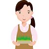 苗のイラスト