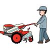 耕運機のイラスト