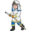 消防士のイラスト