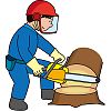 チェーンソーのイラスト